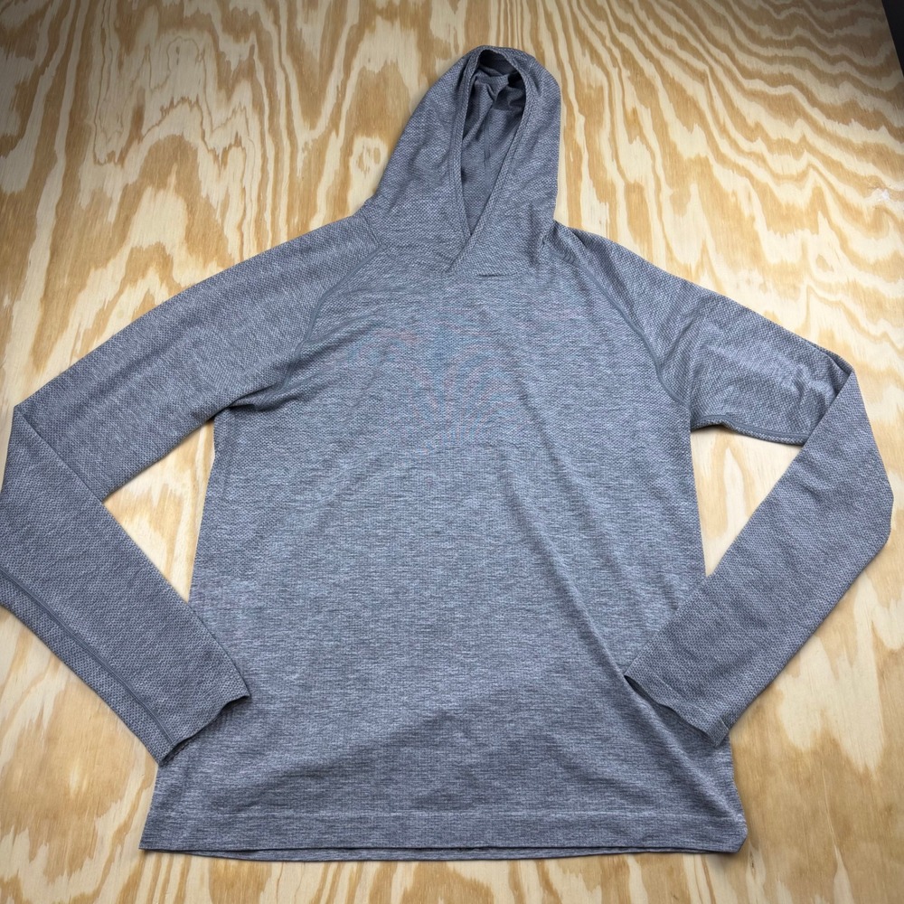 Lululemon Metal Vent Tech Hoodie Gray Heather Mens Size M Training Top
